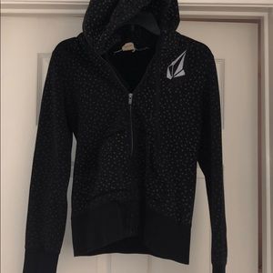 Volcom black and gold hoodie